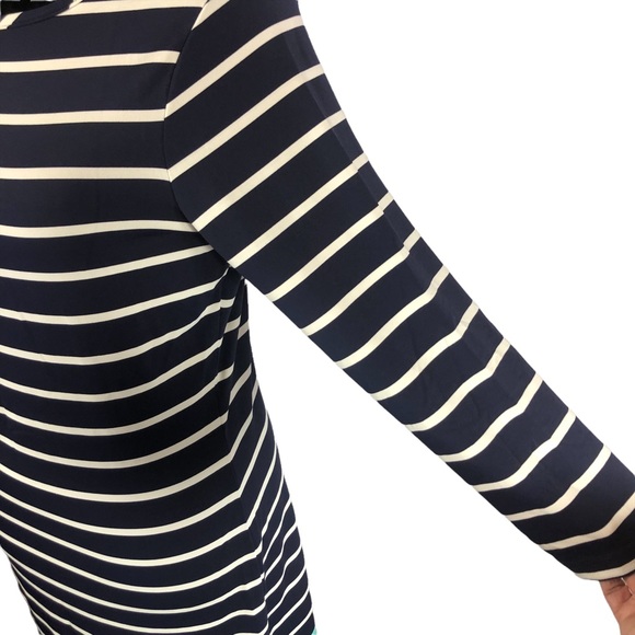 Southern Tide Navy Stripe Long Sleeve Dress size Small - Picture 3 of 10